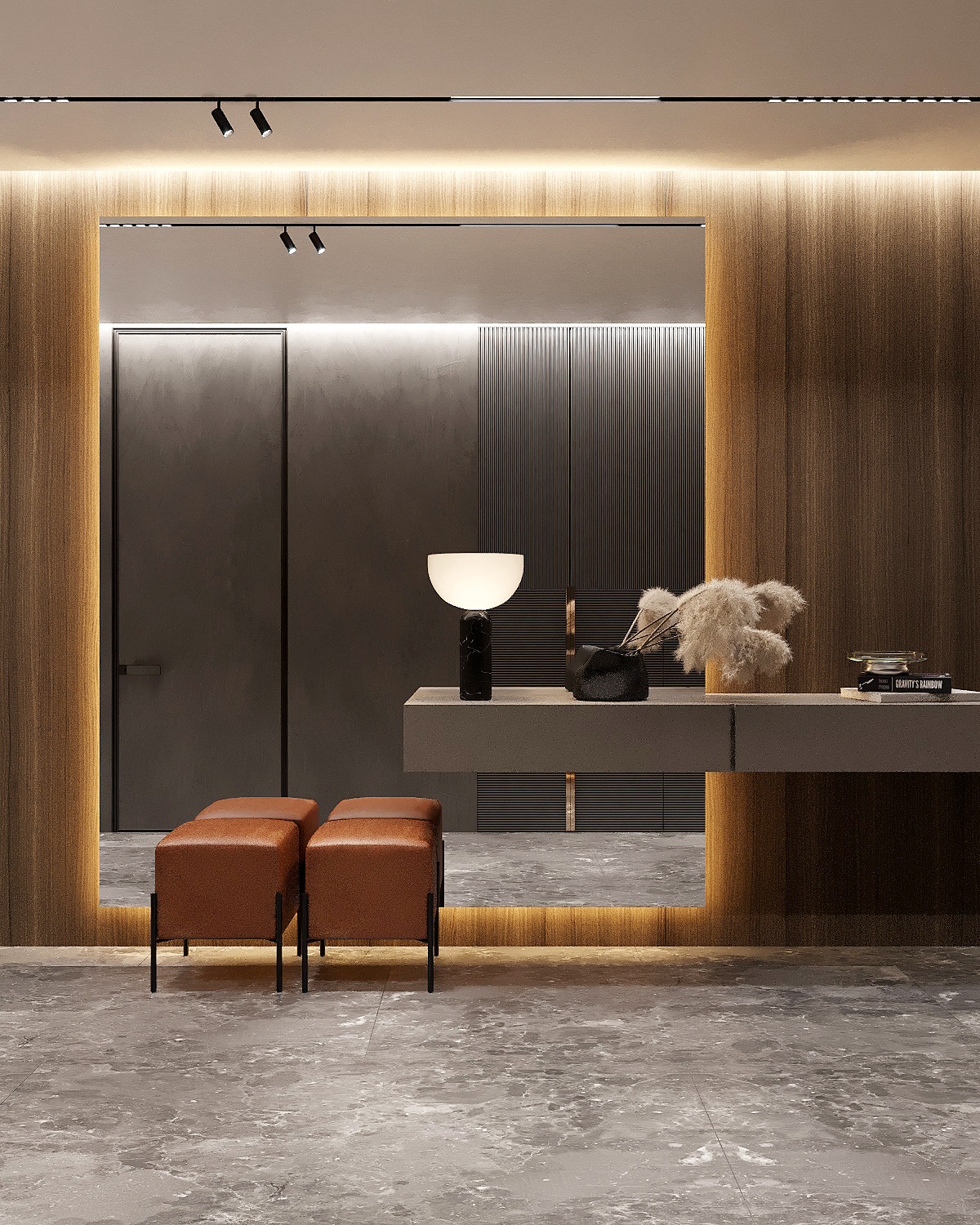 胡桃木+大理石，不一样的奢华质感！-10