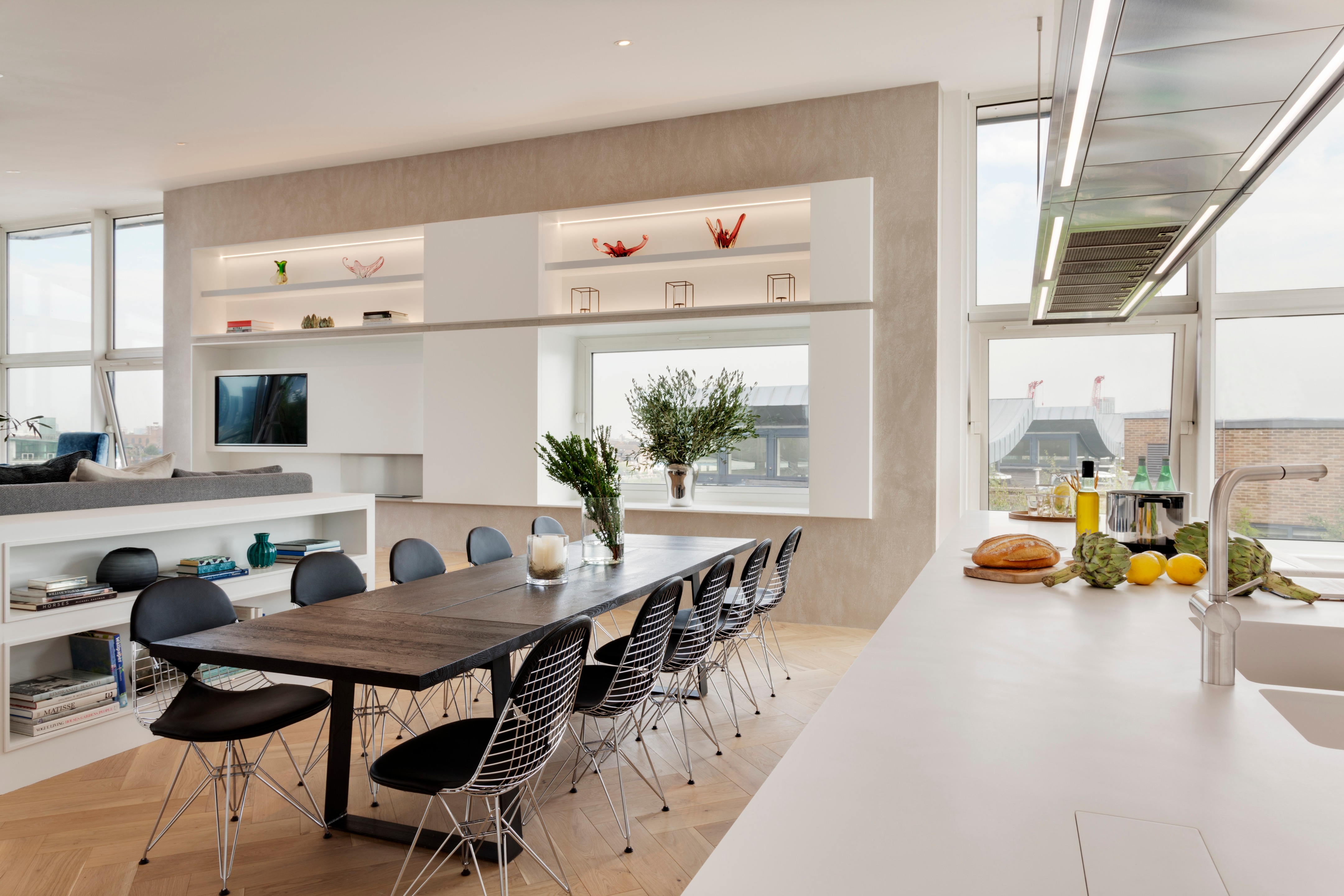 伦敦 BERMONDSEY WALL 二层复式公寓，FORMstudio 打造惊艳河畔景观空间-7