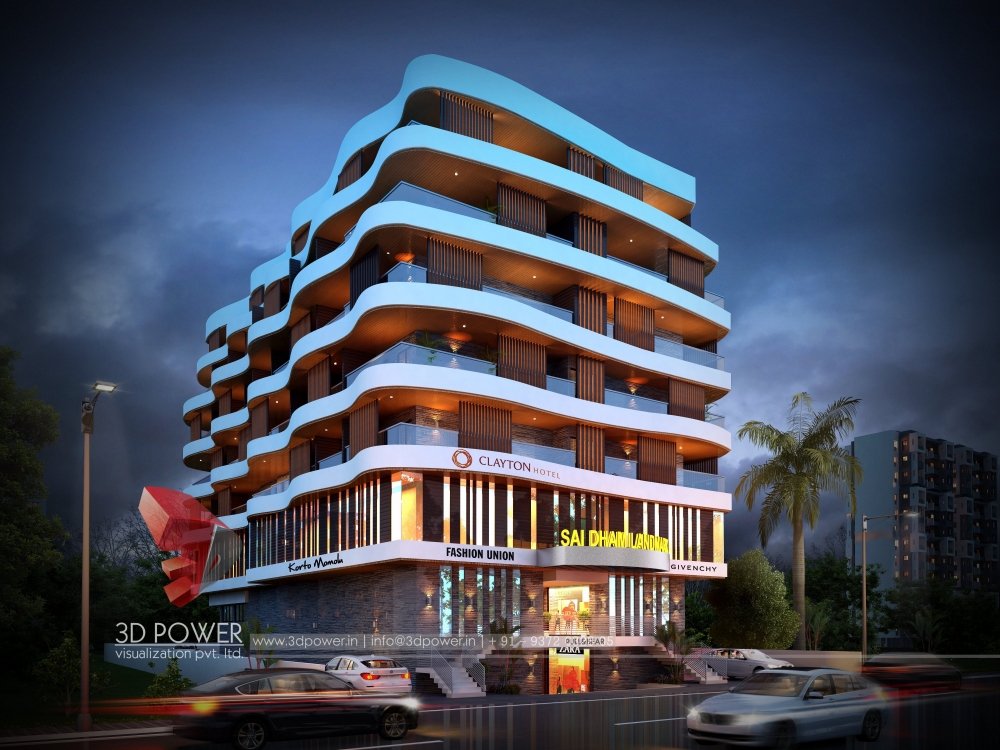 3D Visualization of Commercial Apartment- Clayton Hotel-0