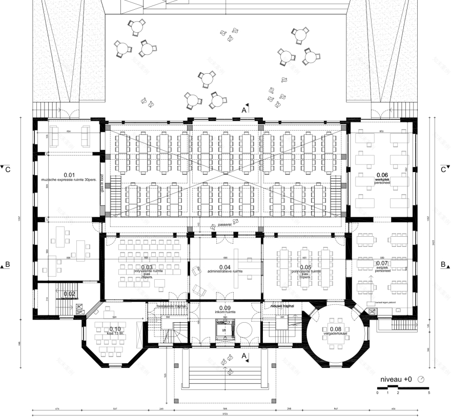 历史城堡变身现代学校丨HUB-47