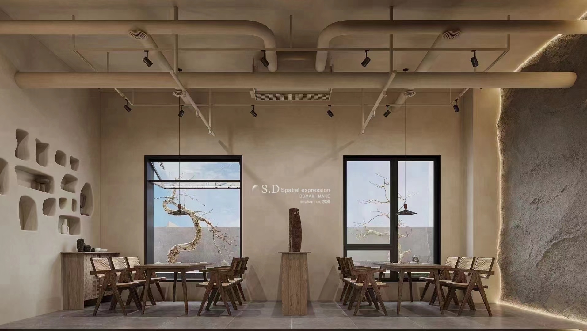 沈阳水滴餐厅 | 独特设计诠释现代美感-6