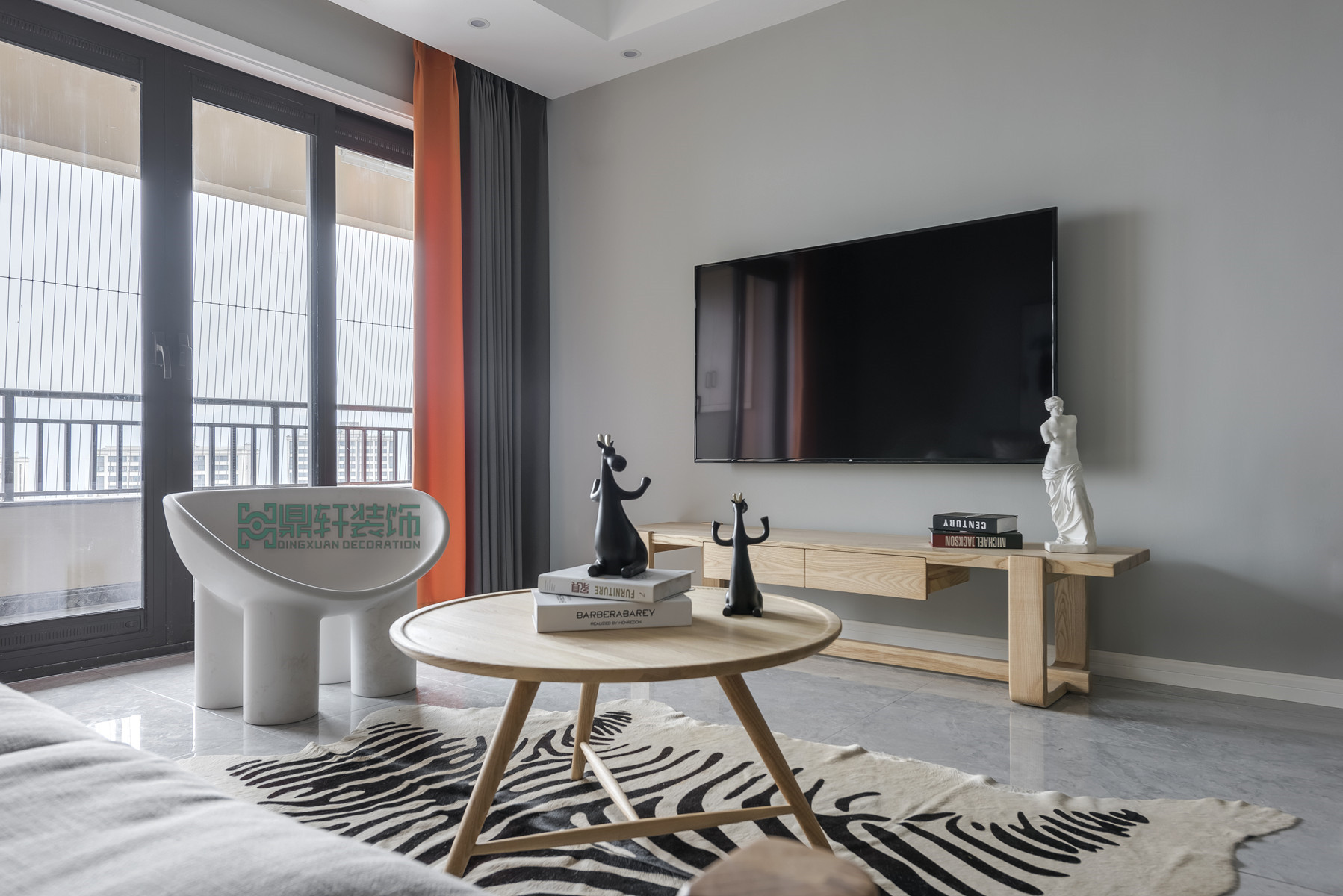 重庆鼎轩装饰 | 浅灰北欧+木制风格（金科天元道）-7