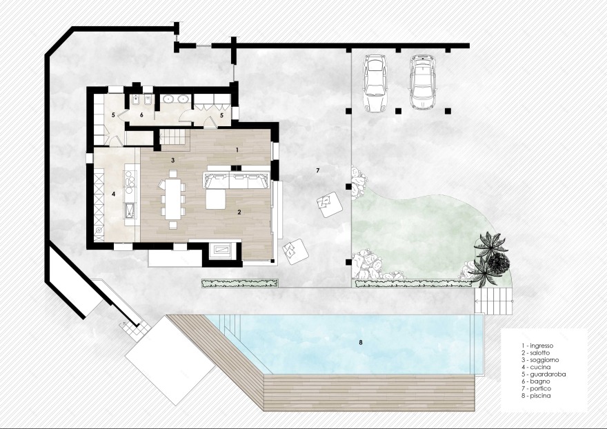 意大利别墅 Villa Fleur 自然光与绿植的完美融合-6