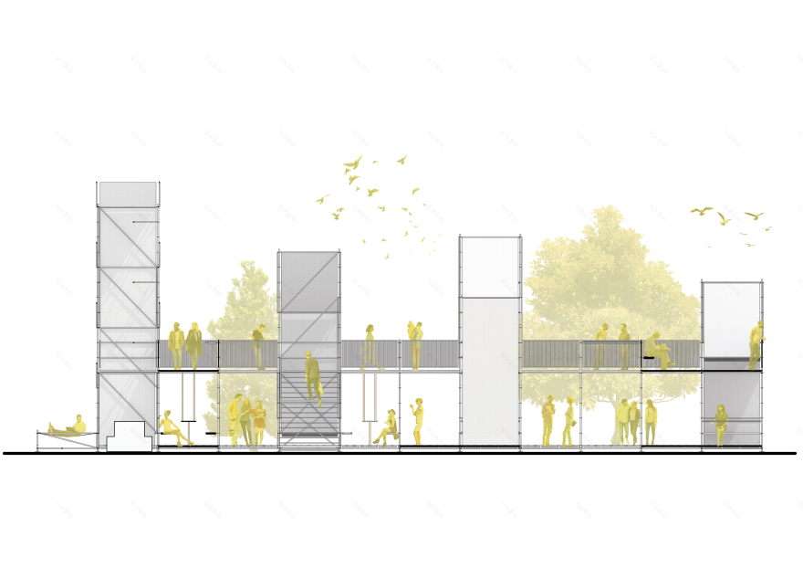 多功能 Q1 竞技场 · 临时性建筑的可持续实践-18