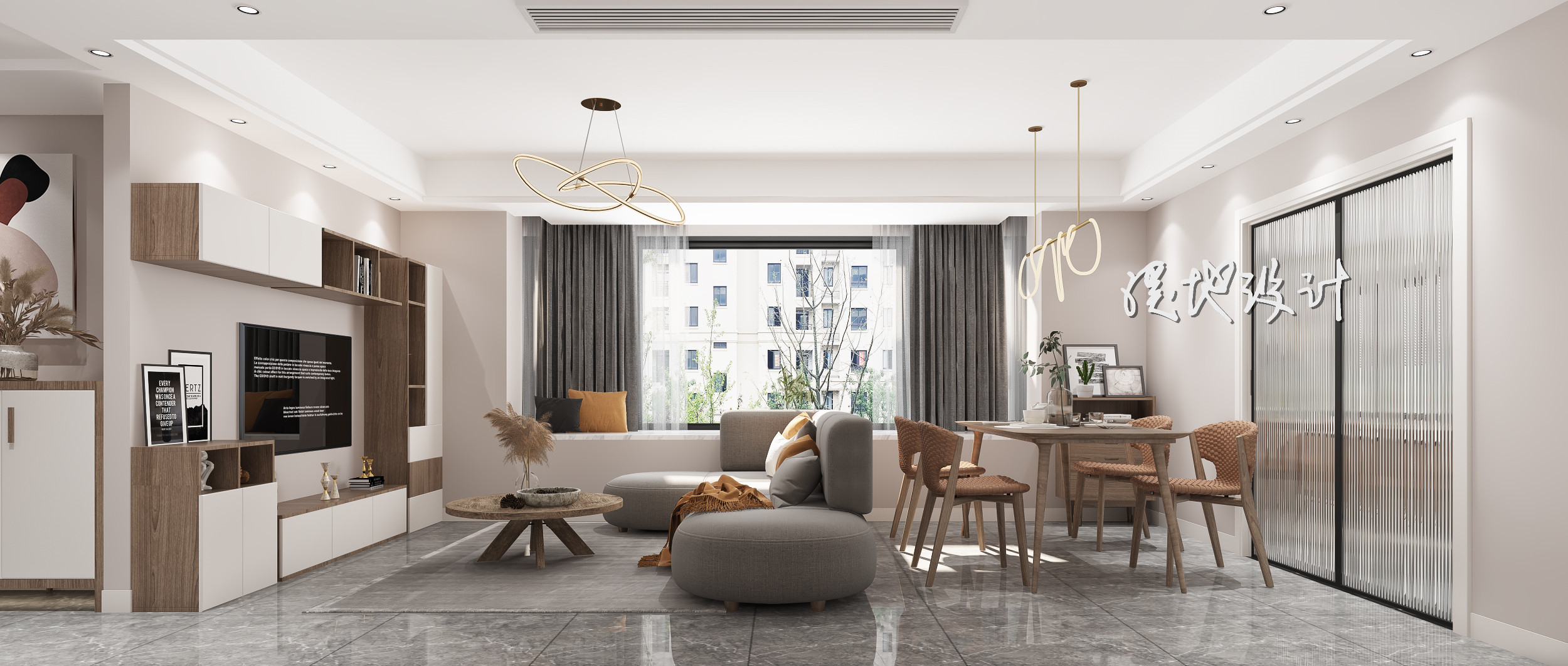 近期现代家装作品案例-5