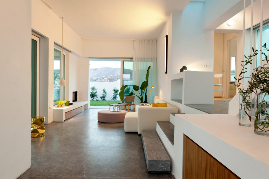 圣托里尼夏日别墅,白色立方体建筑的诗意空间-23