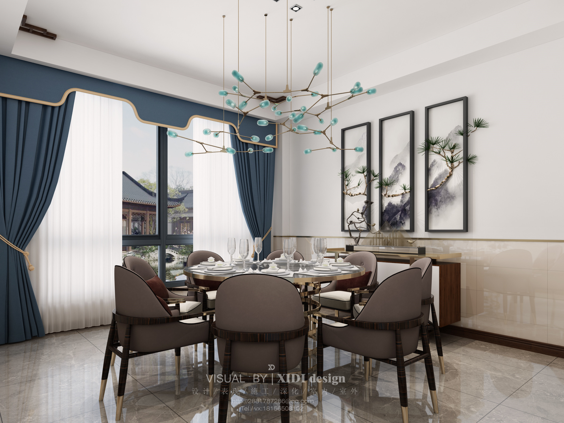 四月更新丨现代轻奢法式系列客餐厅餐厅合集-14