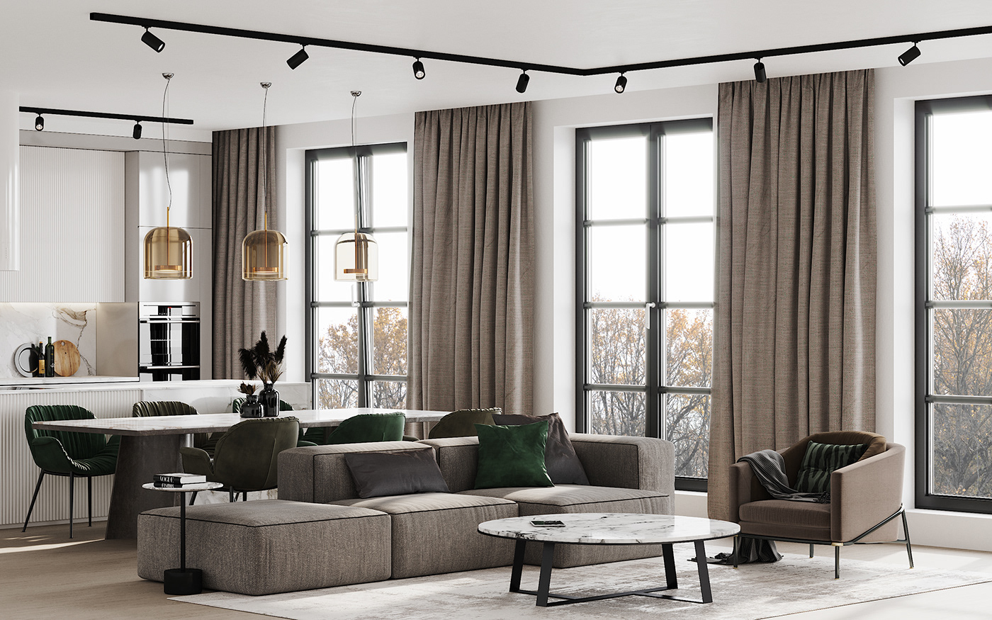 现代平层设计|俄罗斯-0