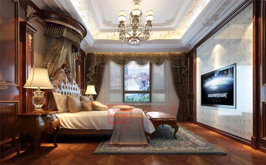 鎏金岁月,国华东方美郡中式古典别墅装修设计-13