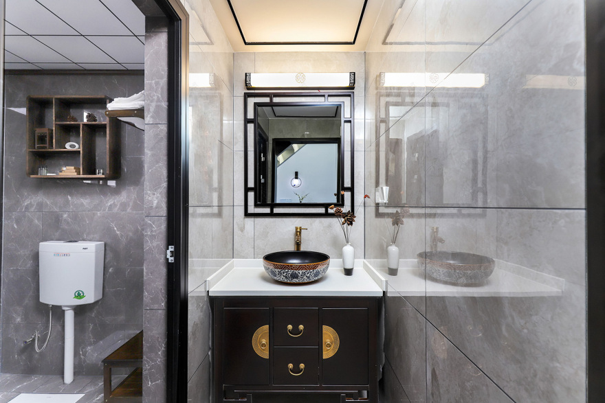 峨眉黄湾小镇新中式民宿设计-24