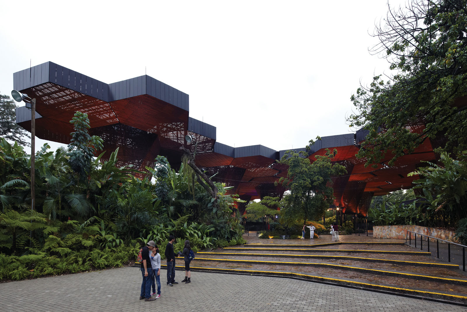 Orquideorama展亭，哥伦比亚/灵活延展的六边形-55