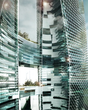 深圳湾超级总部基地的环形景观建筑