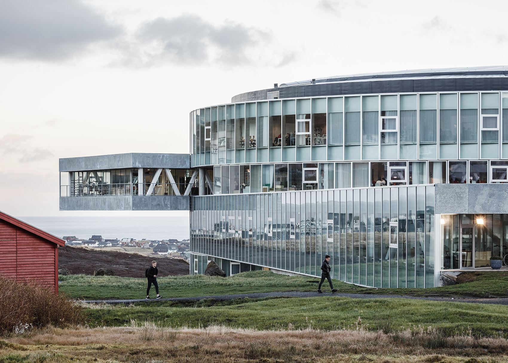 GLASIR &  托尔斯港学院，丹麦/漩涡般的体量，融合多所院校和公共设施-40