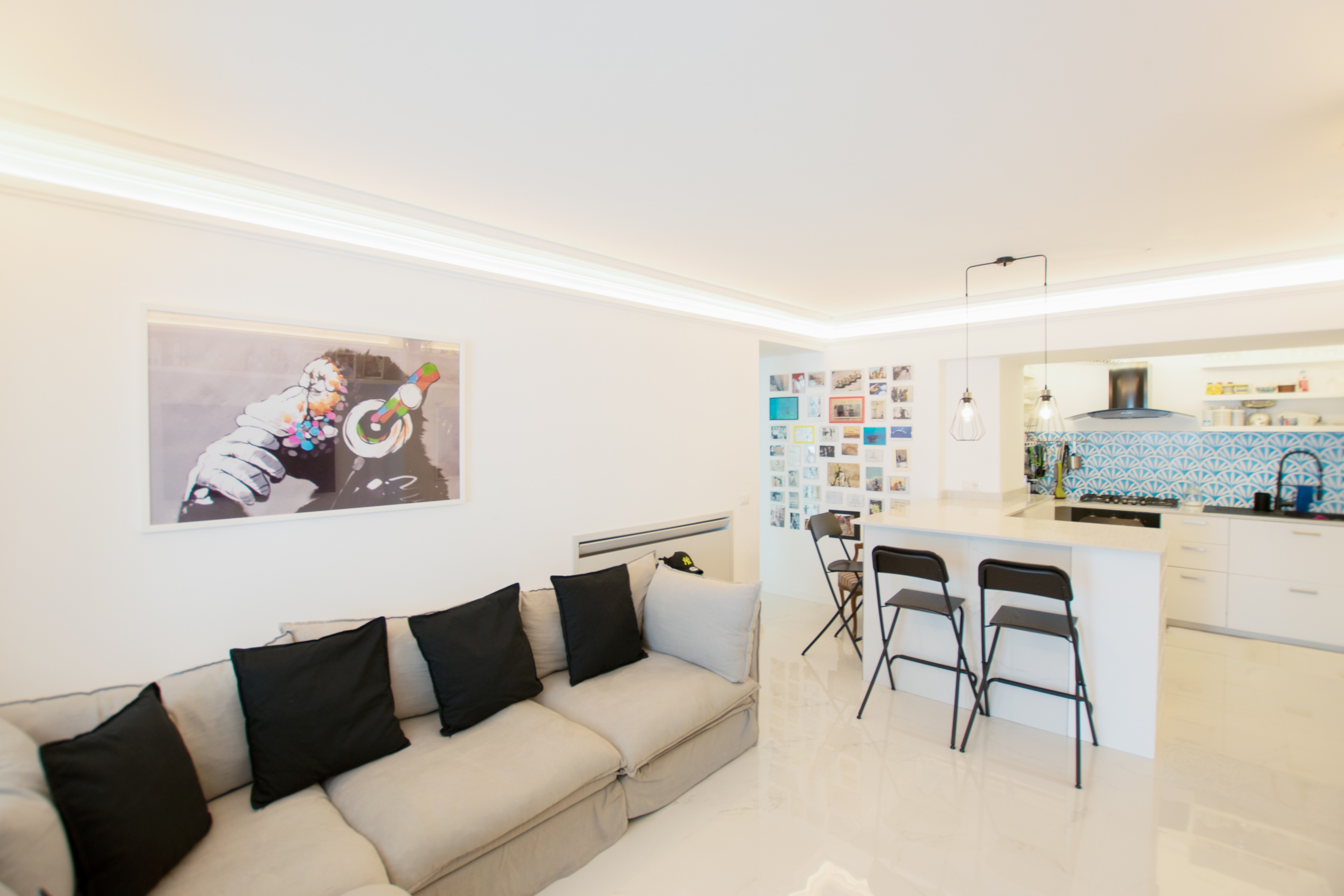 "N 世代公寓 | 蓝色地中海风格的年轻化设计"-1