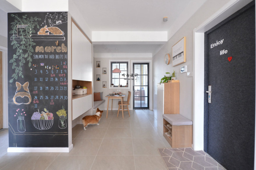 127 平日式混北欧婚房,储物充足、柯基空间足够-21