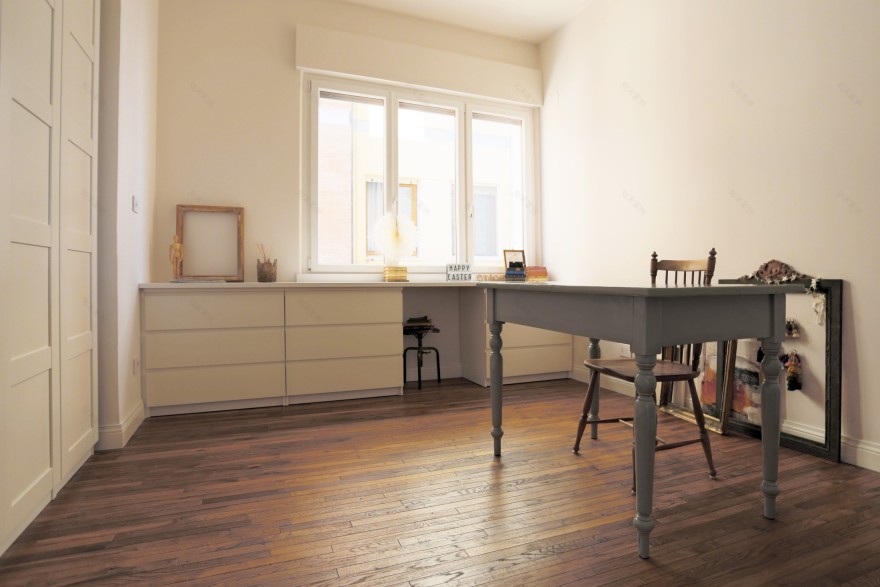 六十年代公寓的现代复古变身-33