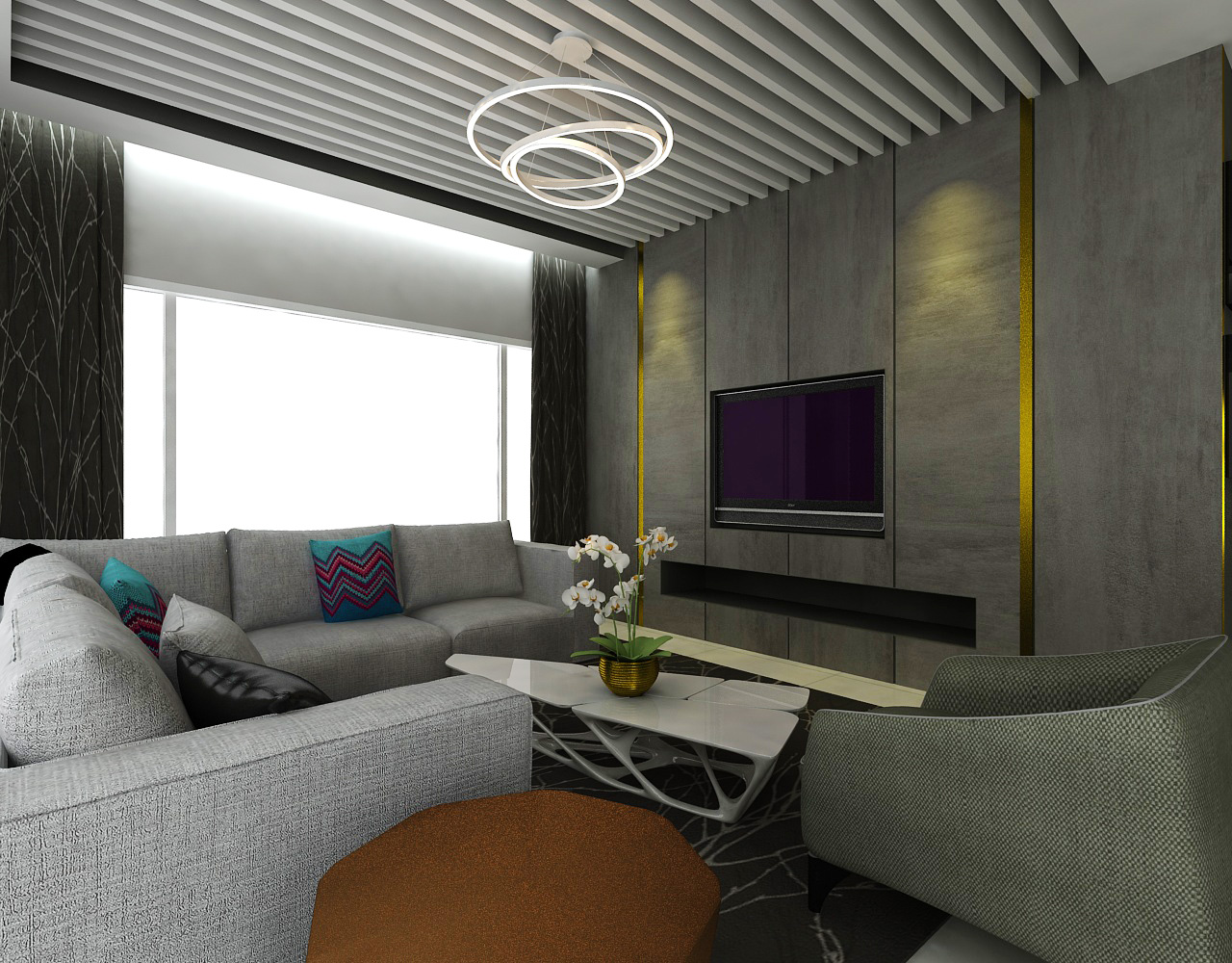 现代摩登公寓,一家五口的温馨家园-25