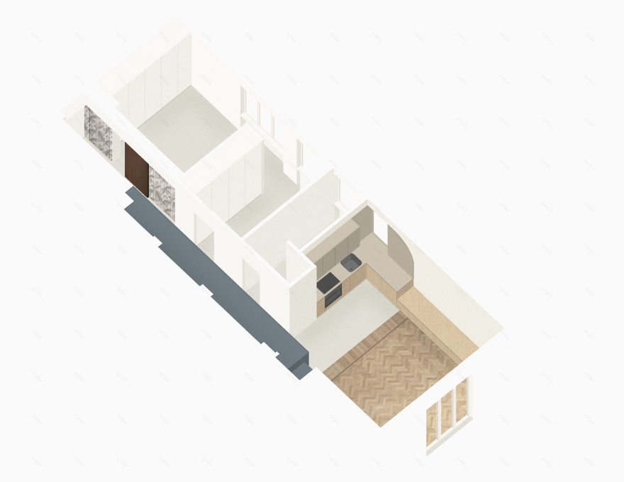 翻转空间的平层公寓改造 | 日与夜的和谐共生-17