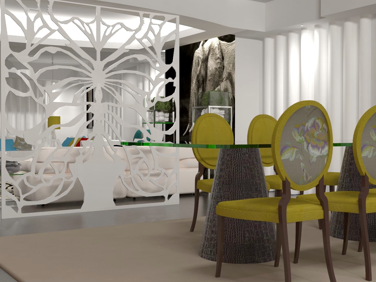 热带风情公寓设计，展现奢华与简约哲学-9