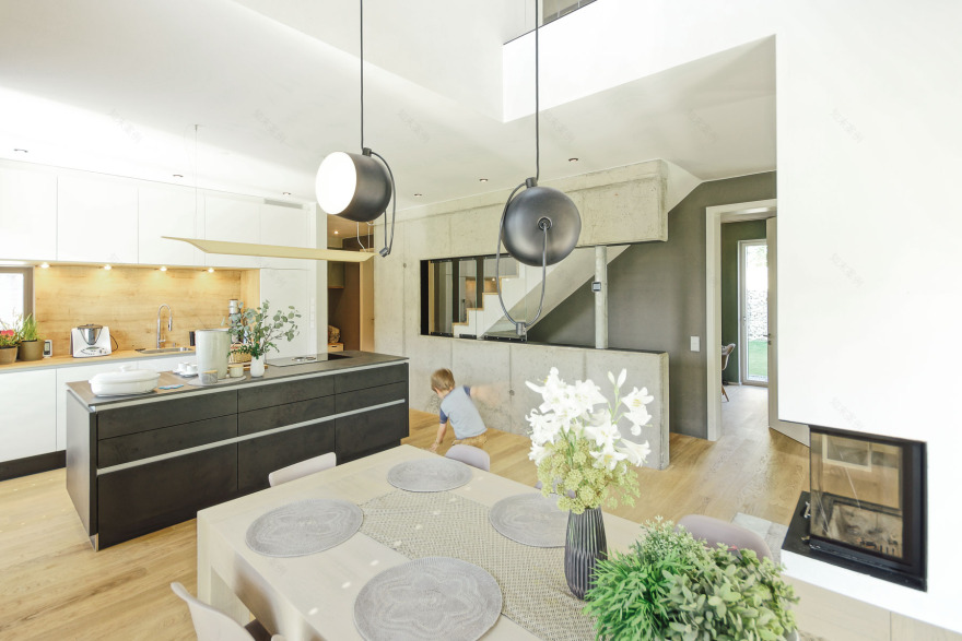 柏林 Brannenburger 单家庭住宅,创意布局实现多功能空间-0