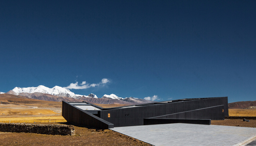 雪山下的神圣黑帐篷——藏地观景平台设计-40