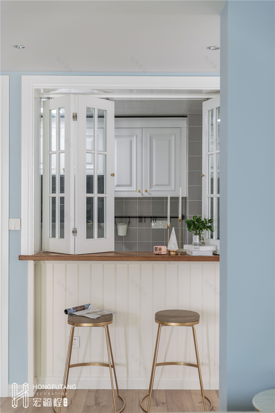 成都宏福樘装饰《飞行棋》平层住宅设计,美式混搭风格-29