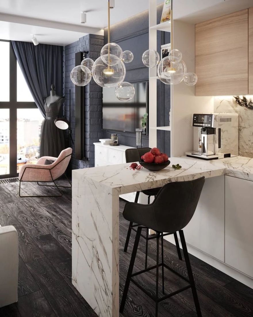 Mossebo 设计团队打造大气一居室,古典与现代完美融合-87