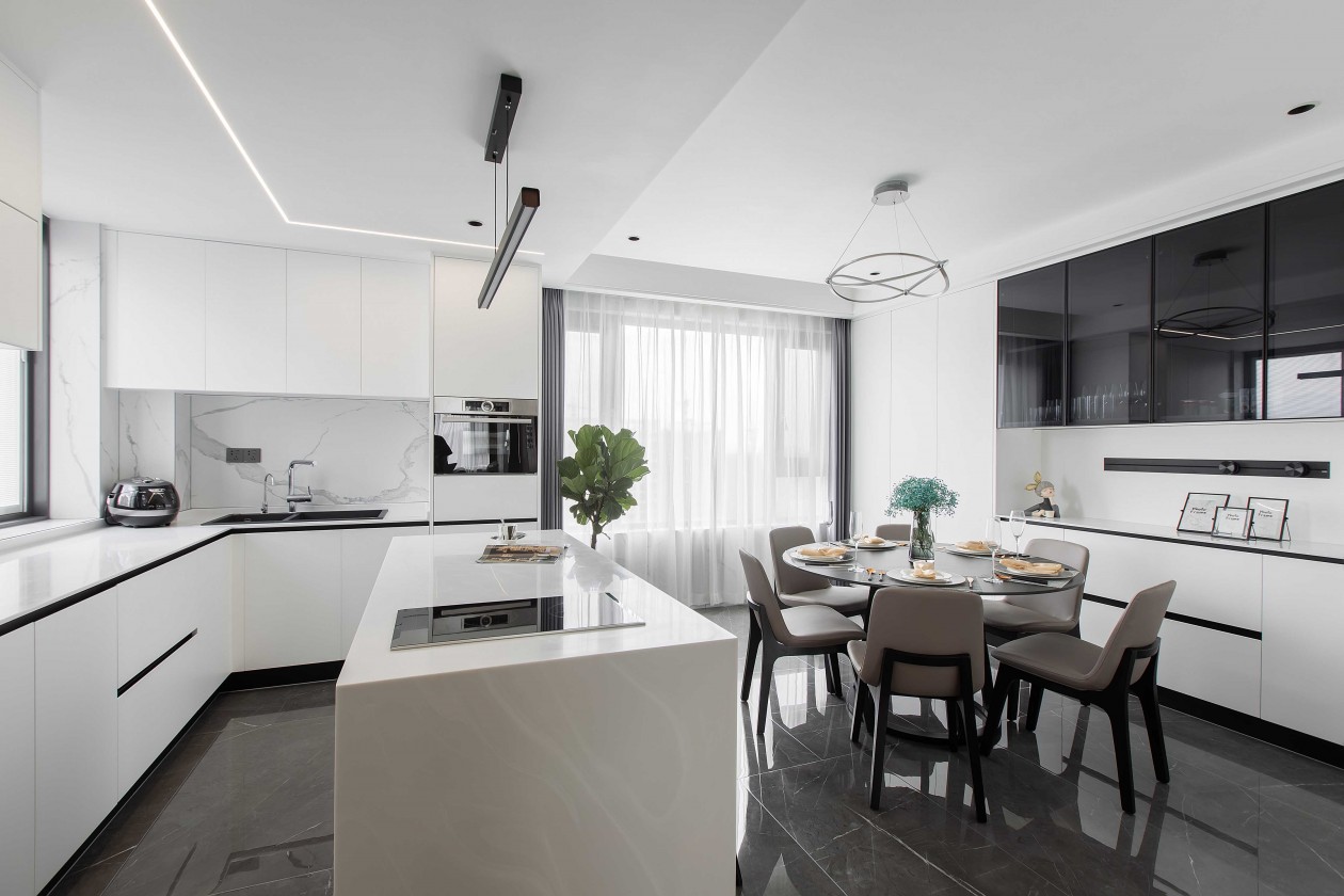 新湖海德公园现代简约家居设计，160㎡三室两厅的温馨空间-16