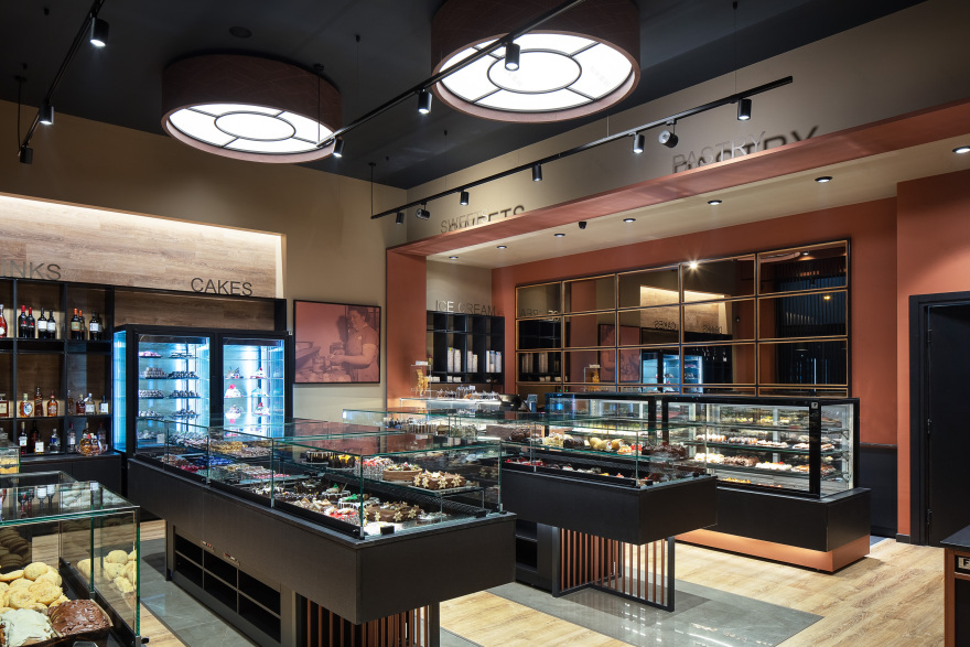 几何元素构建美食空间,温馨和谐呈现-1