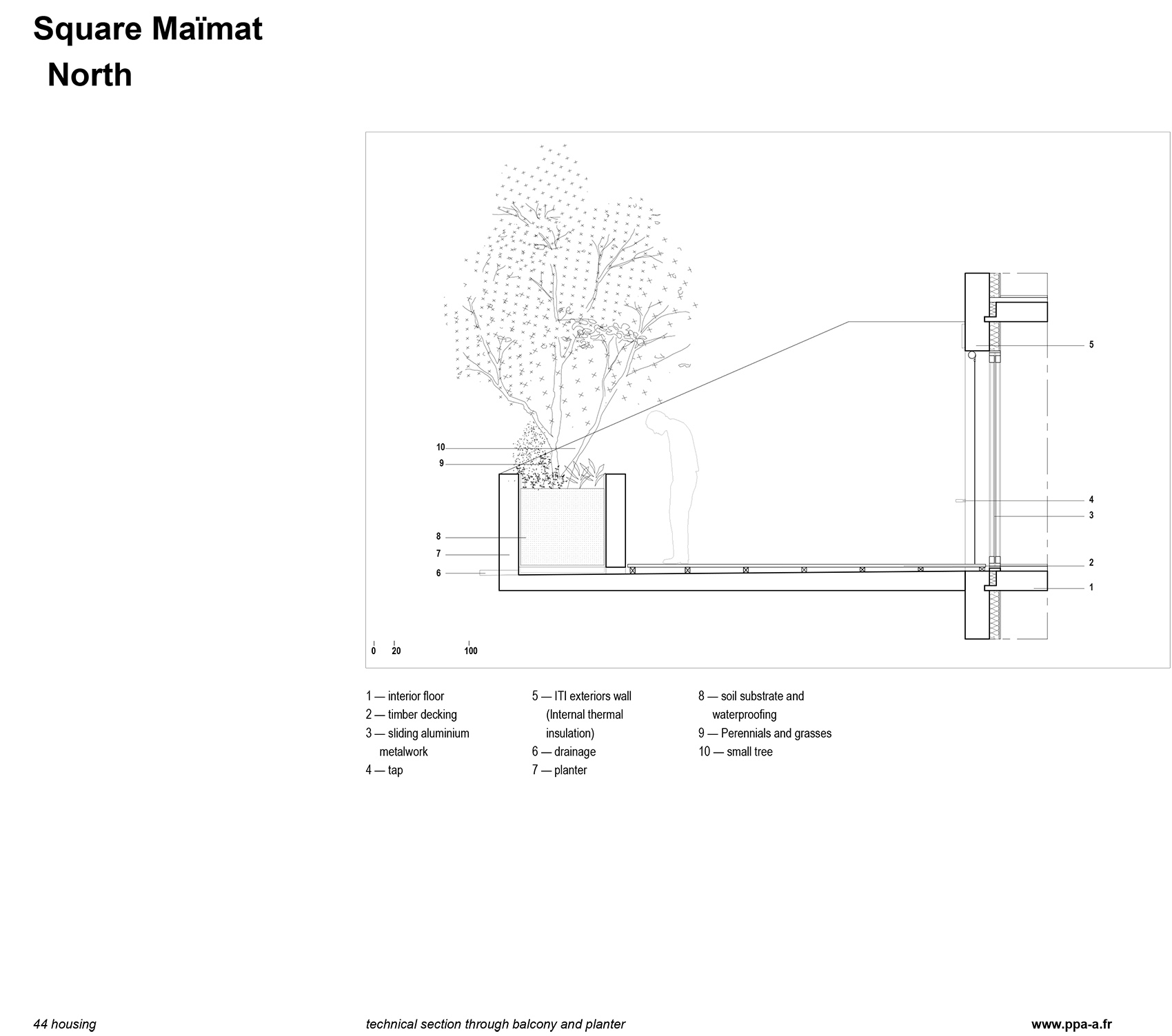Square Maïmat住宅区更新，法国/释放公共空间，连接社区居民-120