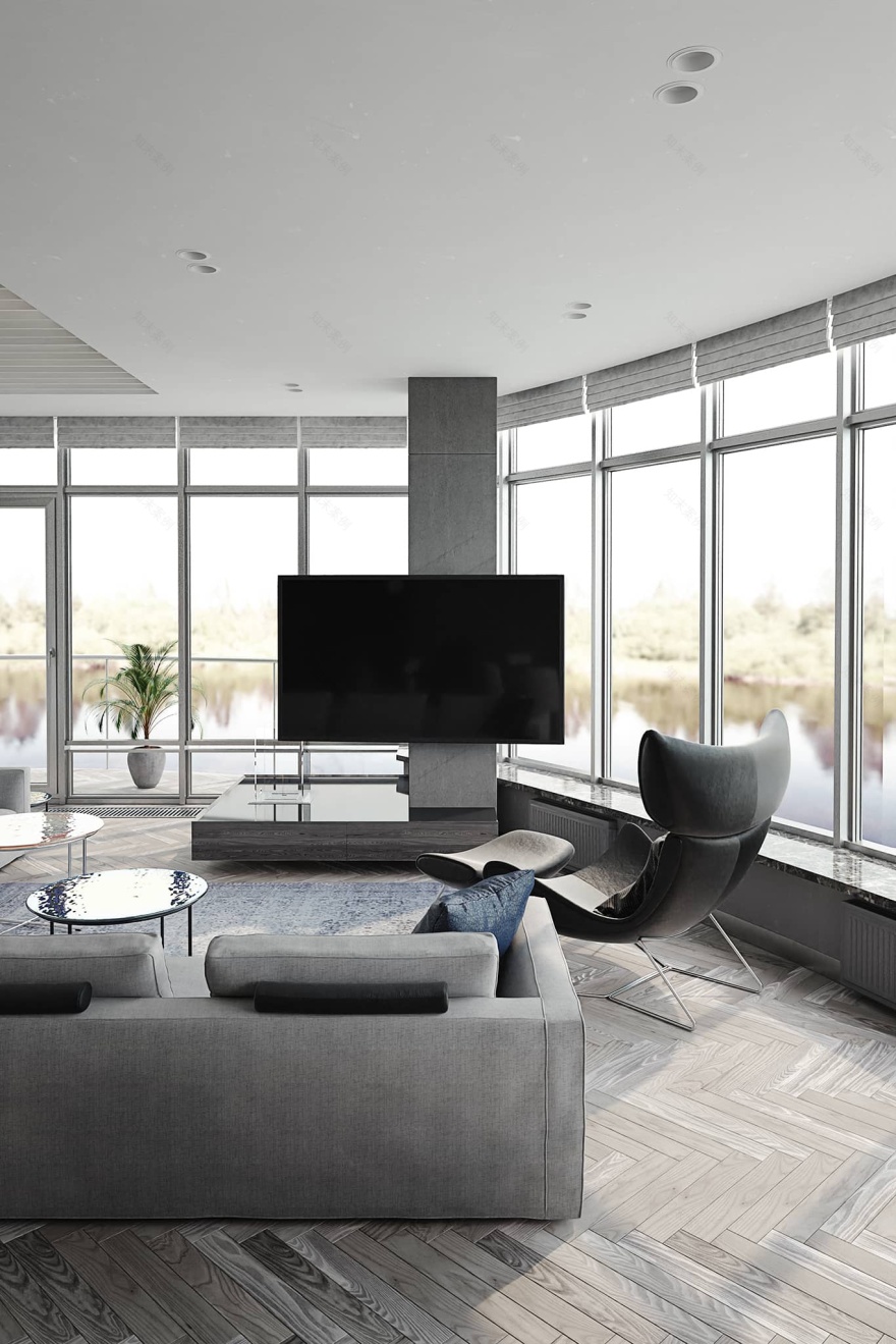 河畔丽景现代公寓设计-6