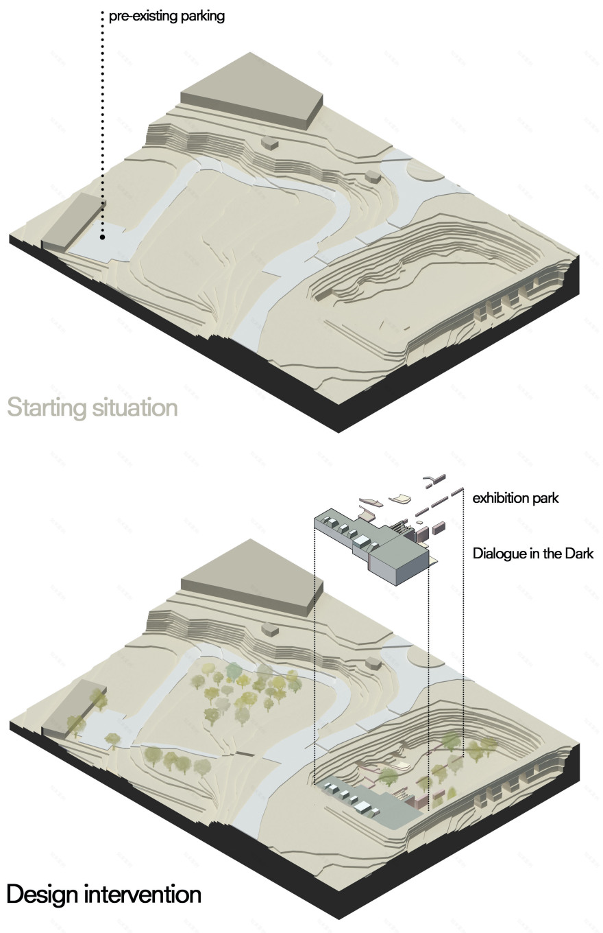 黑暗中的对话 · 罗马石矿遗址的室内设计-0