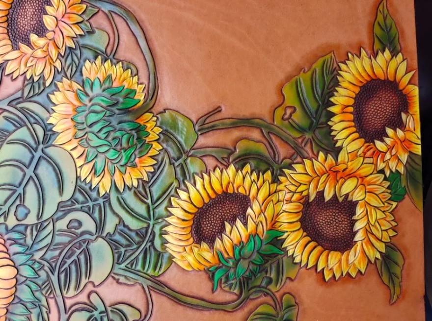 皮雕工艺在室内墙面设计中的应用-65