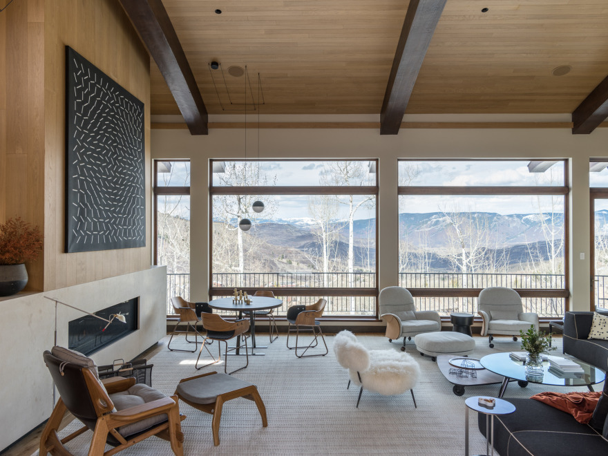巴西 Patricia Martinez 打造 Aspen Snowmass 家庭别墅,自然有机风格温馨实用-2