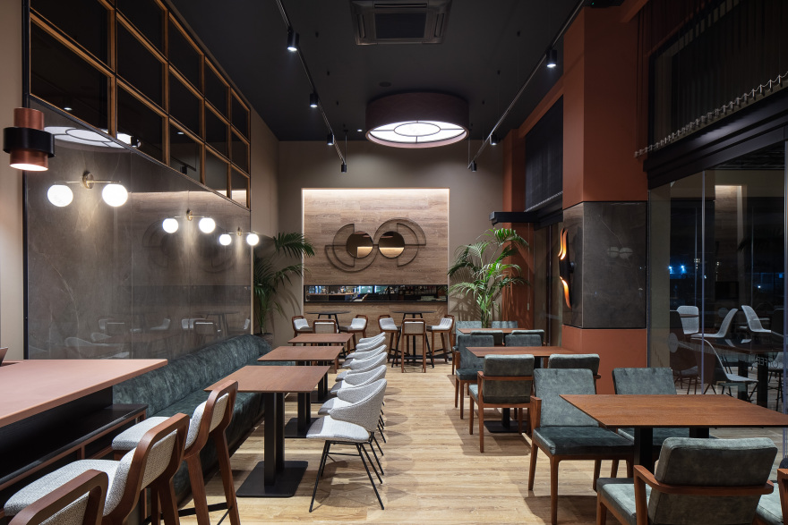 几何元素构建美食空间,温馨和谐呈现-4