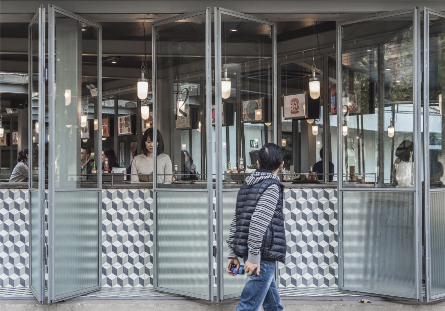 复古美式汉堡店,打破内外边界-5