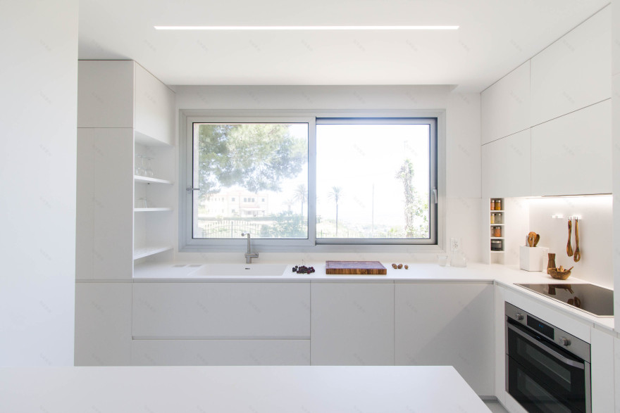 极简风格别墅厨房设计,打造开放式空间-1