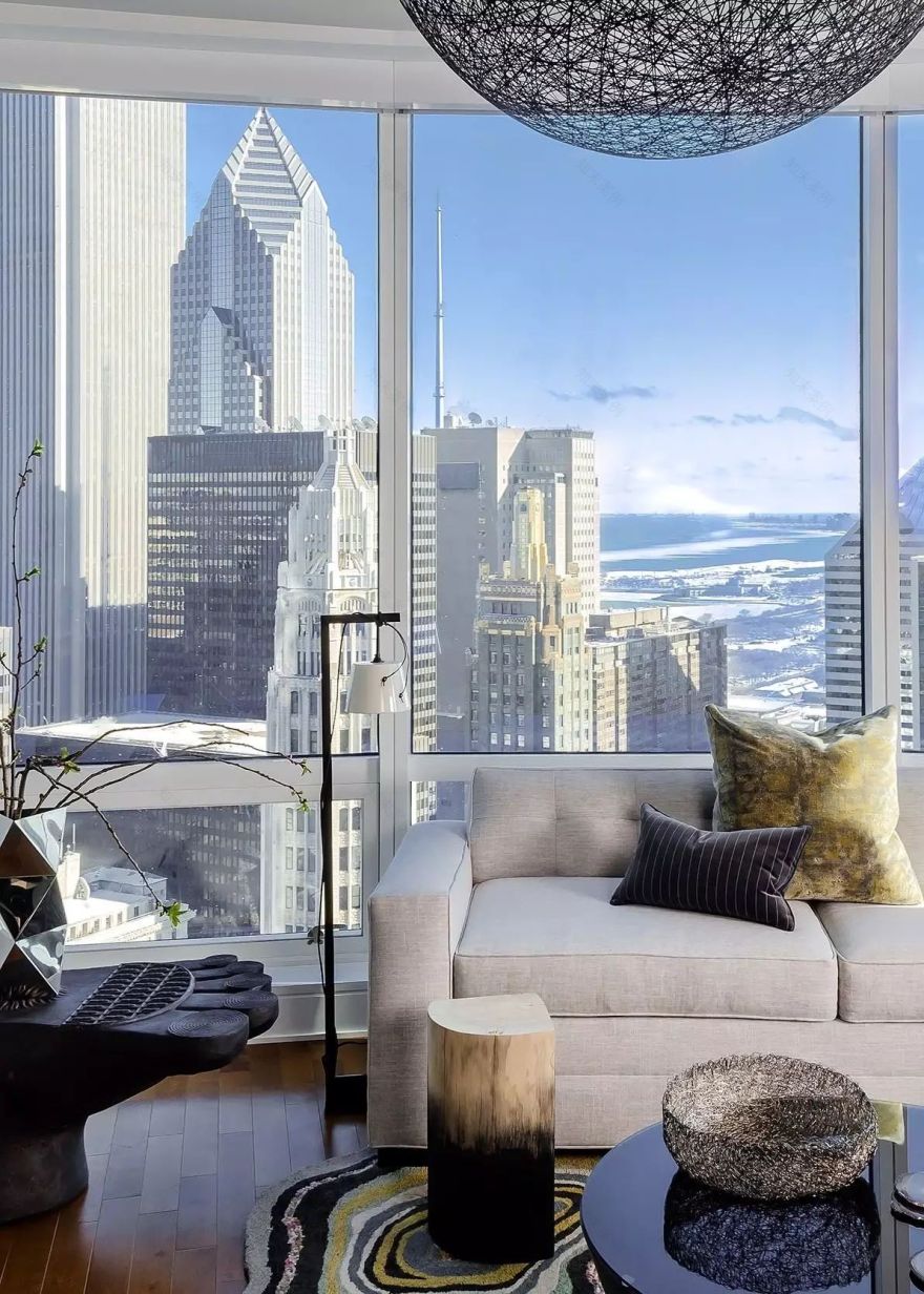 高级黑的艺术 | 芝加哥设计工作室的精致家居-39