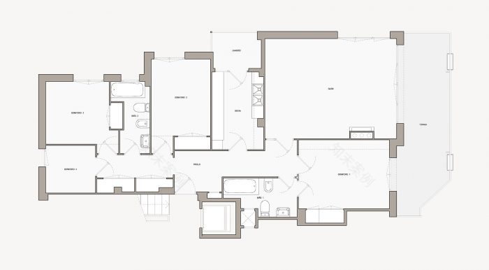 巴塞罗那海滨公寓翻新诠释现代生活-16