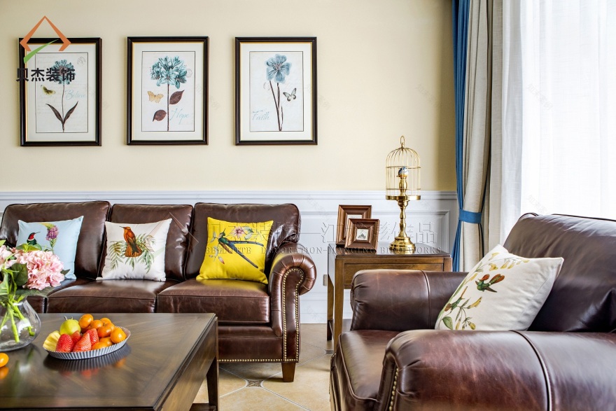 蓝山 110M2 美式风格家居设计-19