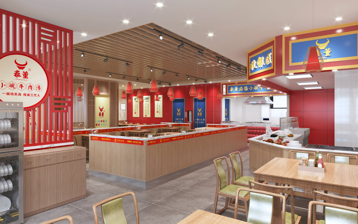 泰董洛阳小碗牛肉汤快餐店丨中国许昌丨佩伶餐饮空间设计-18
