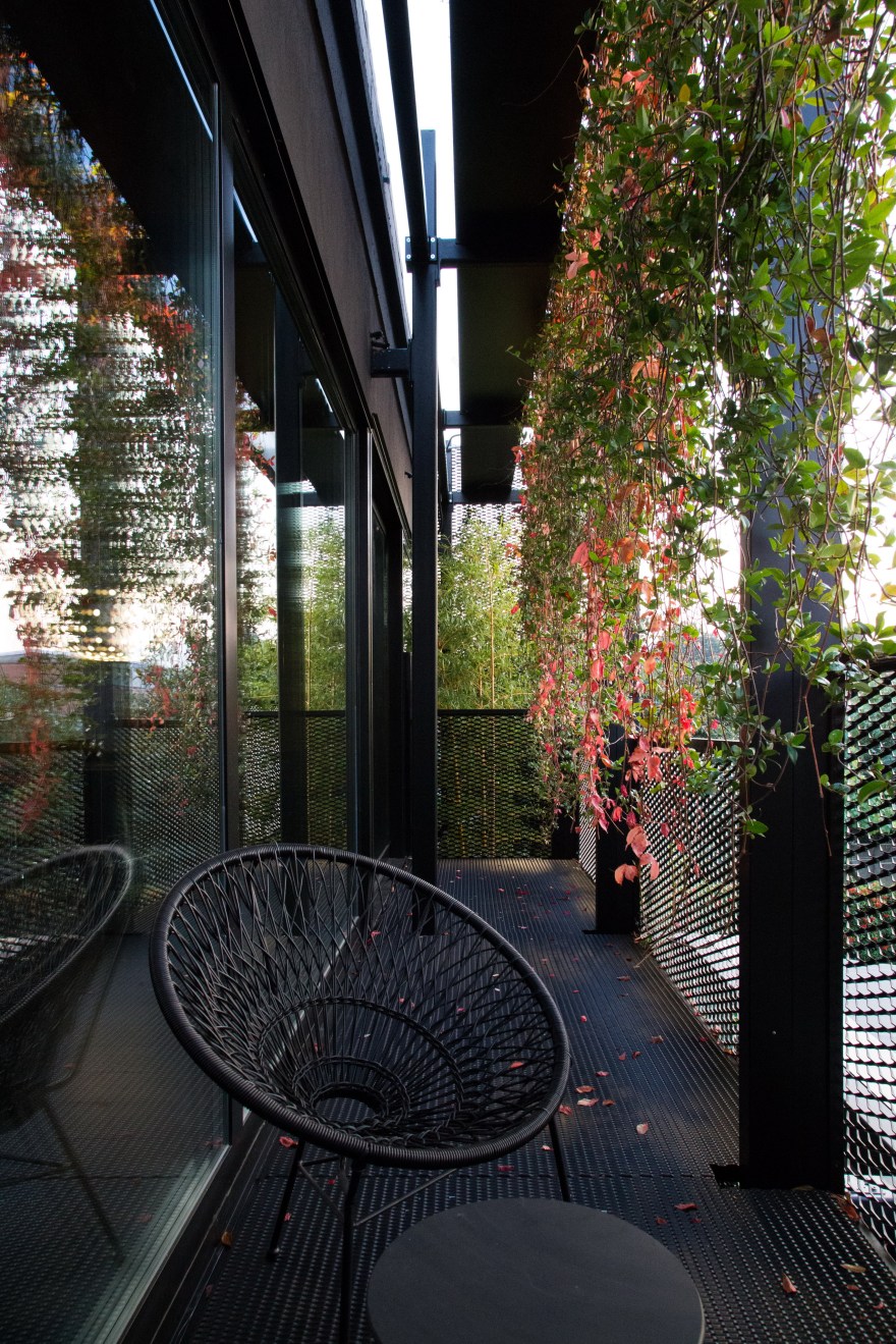 绿意盎然的音乐工作室 | 透明玻璃与植物墙的创意融合-14