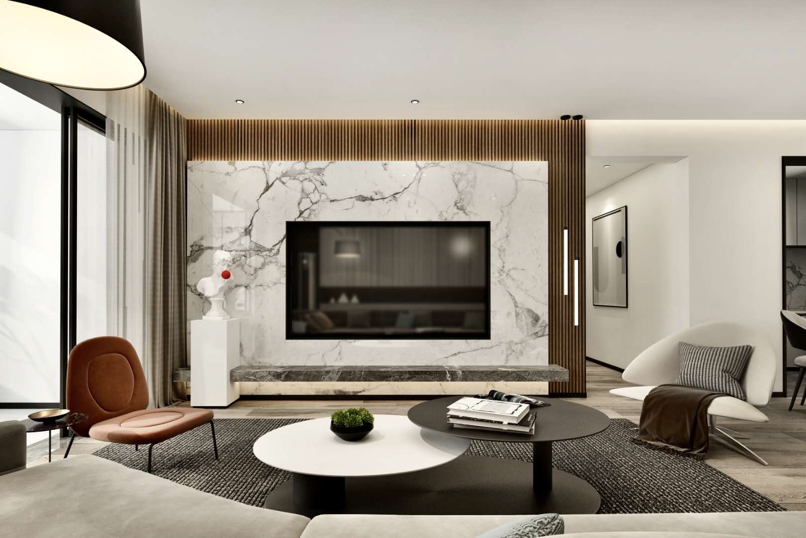 《现代时光》 | 深圳 138㎡舒适宜居,自然元素与现代风格完美融合-25