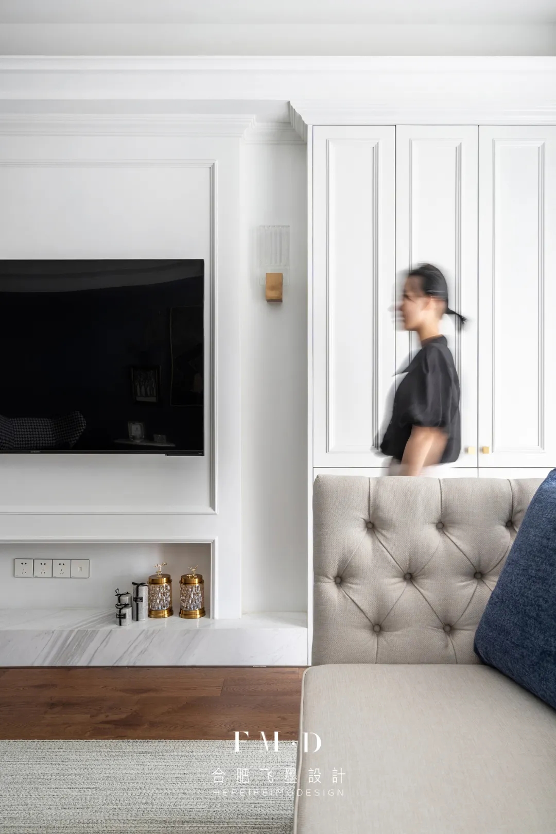 合肥华润凯旋门 130㎡精装房改造，美式轻奢风格温馨实用-24