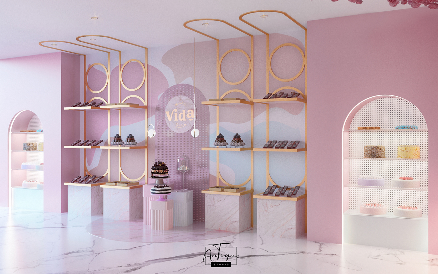 VIDA 巧克力甜品店设计丨ANTIQUE Studios-6