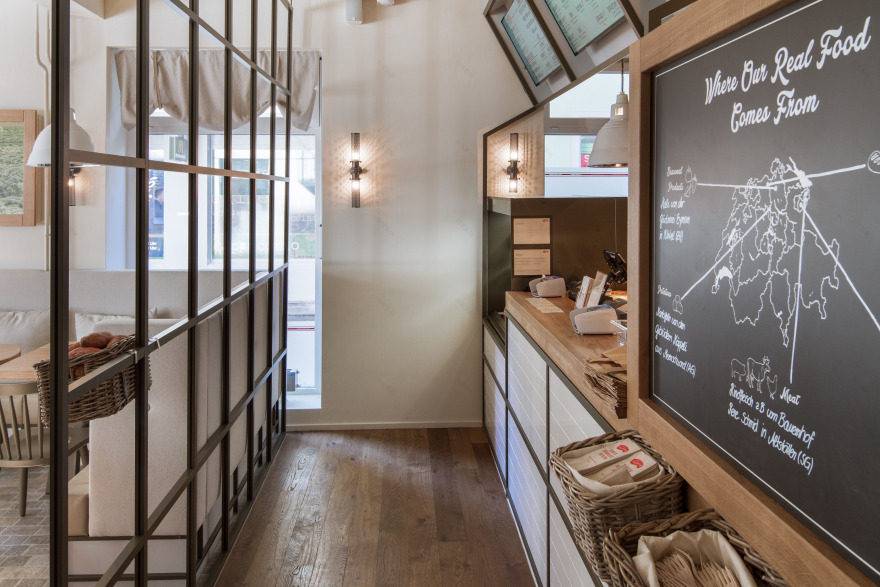 美国汉堡连锁店 B. Good 瑞士首店,温馨自然风的设计解析-4