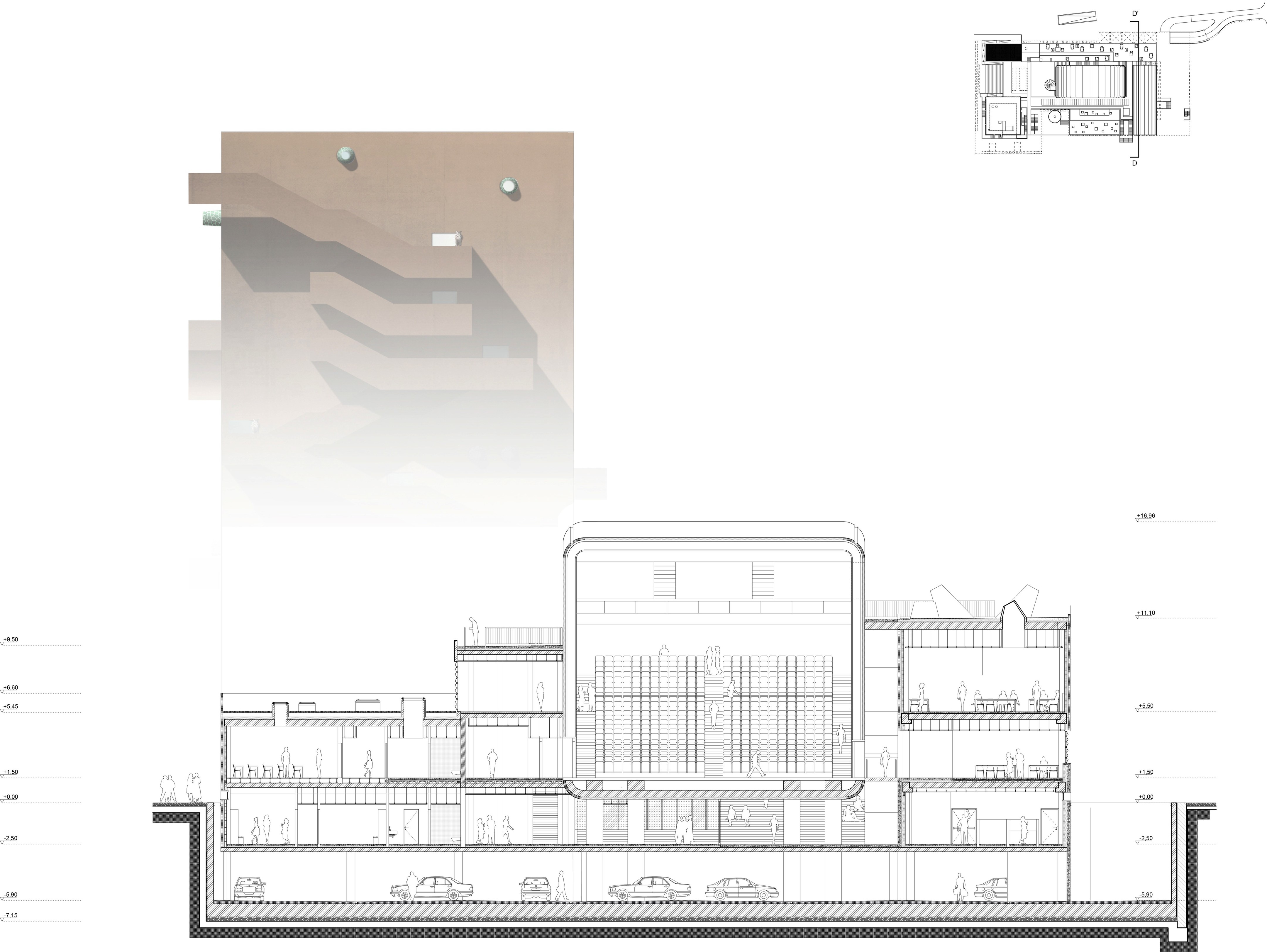 米兰郊区新建筑 | 知识传递中心的绿色 ceramic 大厅-28