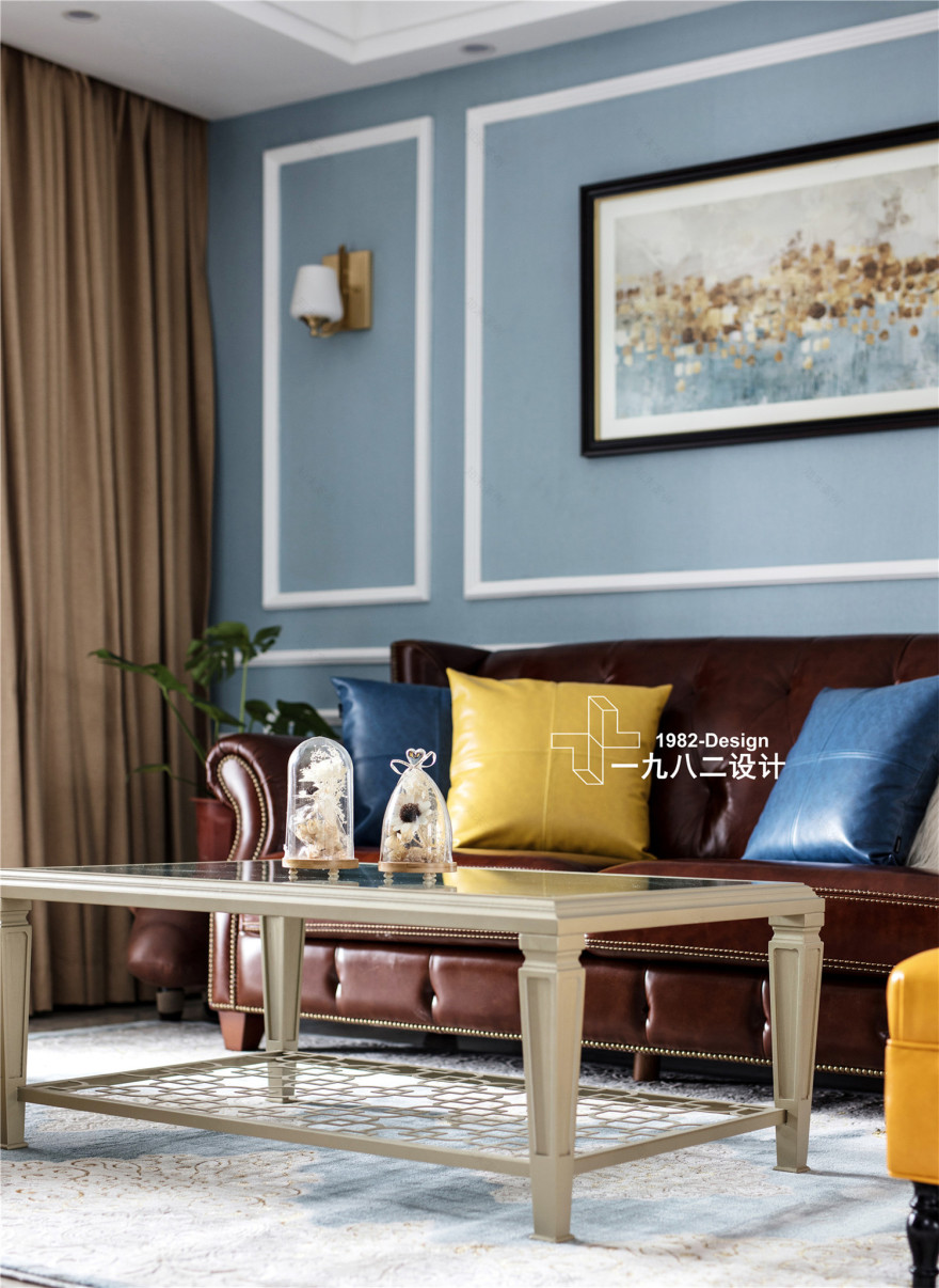 武昌群建星城现代美式实景拍摄,三居室温馨之家-28