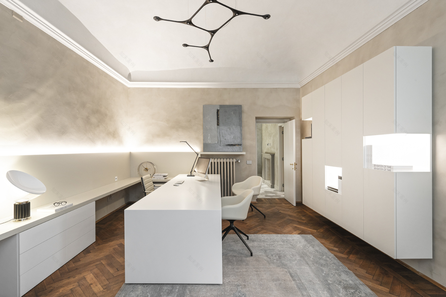 历史建筑中的创意包装设计工作室丨意大利丨Guglielmetti Interior-1