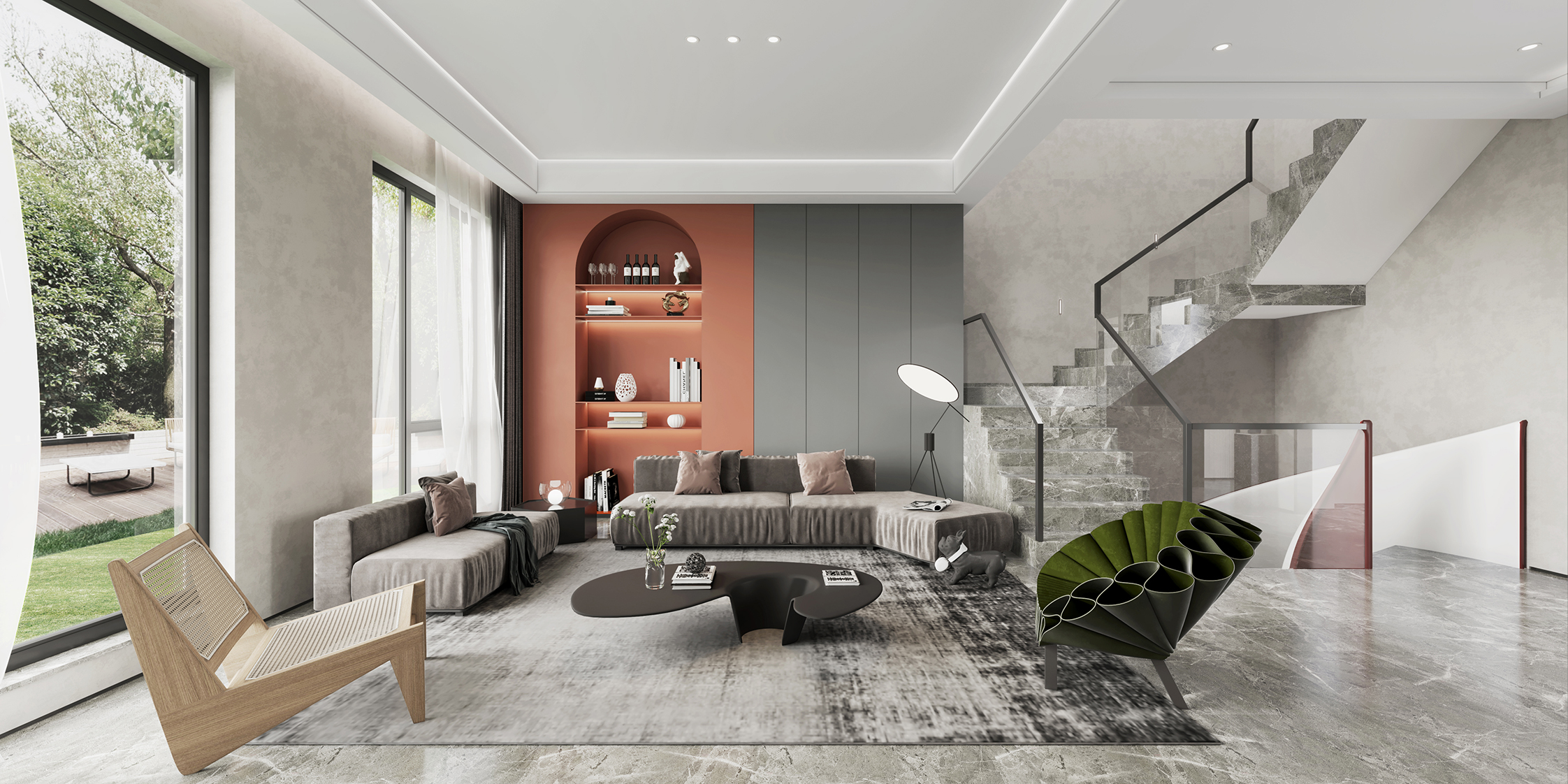 现代湖山赋空间丨方强荣设计事务所-3